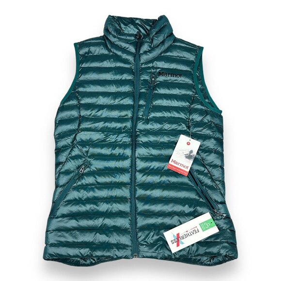 New Marmot Women's Avant Vest NWT Featherless Down Alternative Deep Teal Medium - Picture 1 of 9